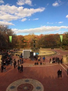 Bethesda Fountain and the set of John Wick 2